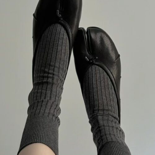 Alternative view of Steporae Avant-Garde Black Tabi Ballet Flat Shoes for Women