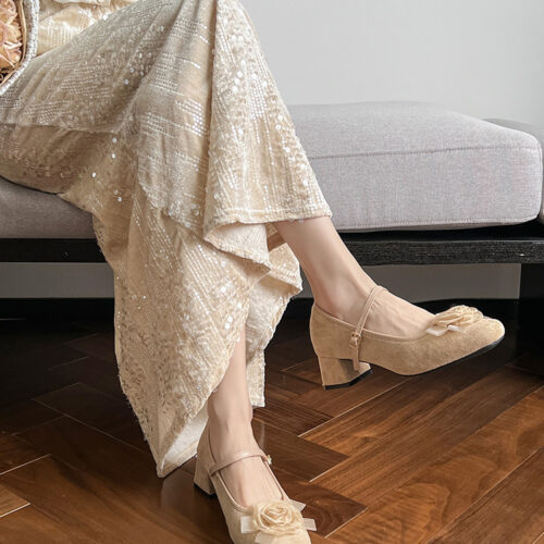 Alternative view of Steporae Sweet Lolita Retro Brown Mary Jane Heels