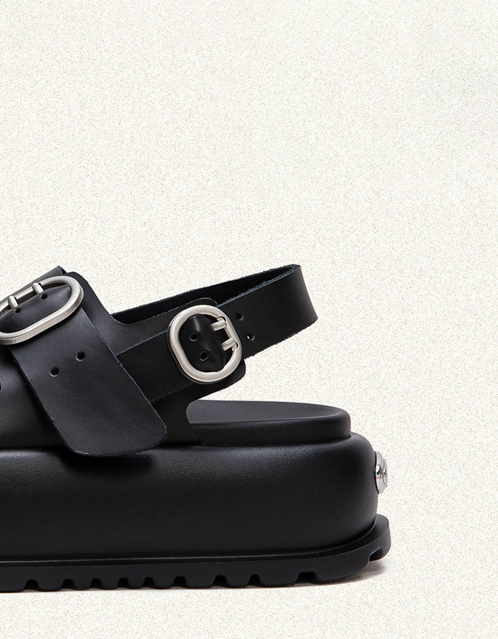 Front Buckles Summer Platform Sandals Slingback - Image 8