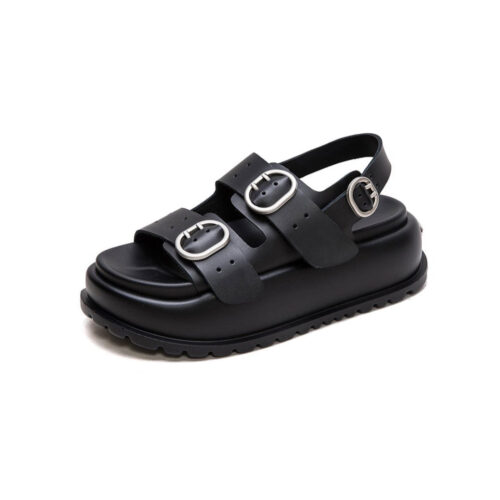 Front Buckles Summer Platform Sandals Slingback