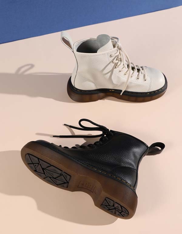 Handmade Retro Soft Leather Martin Ankle Boots - Image 4