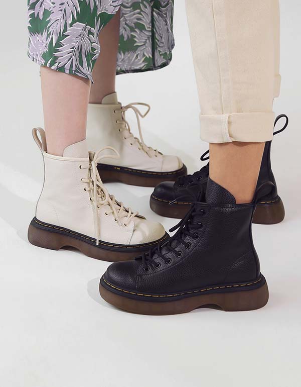 Handmade Retro Soft Leather Martin Ankle Boots - Image 2