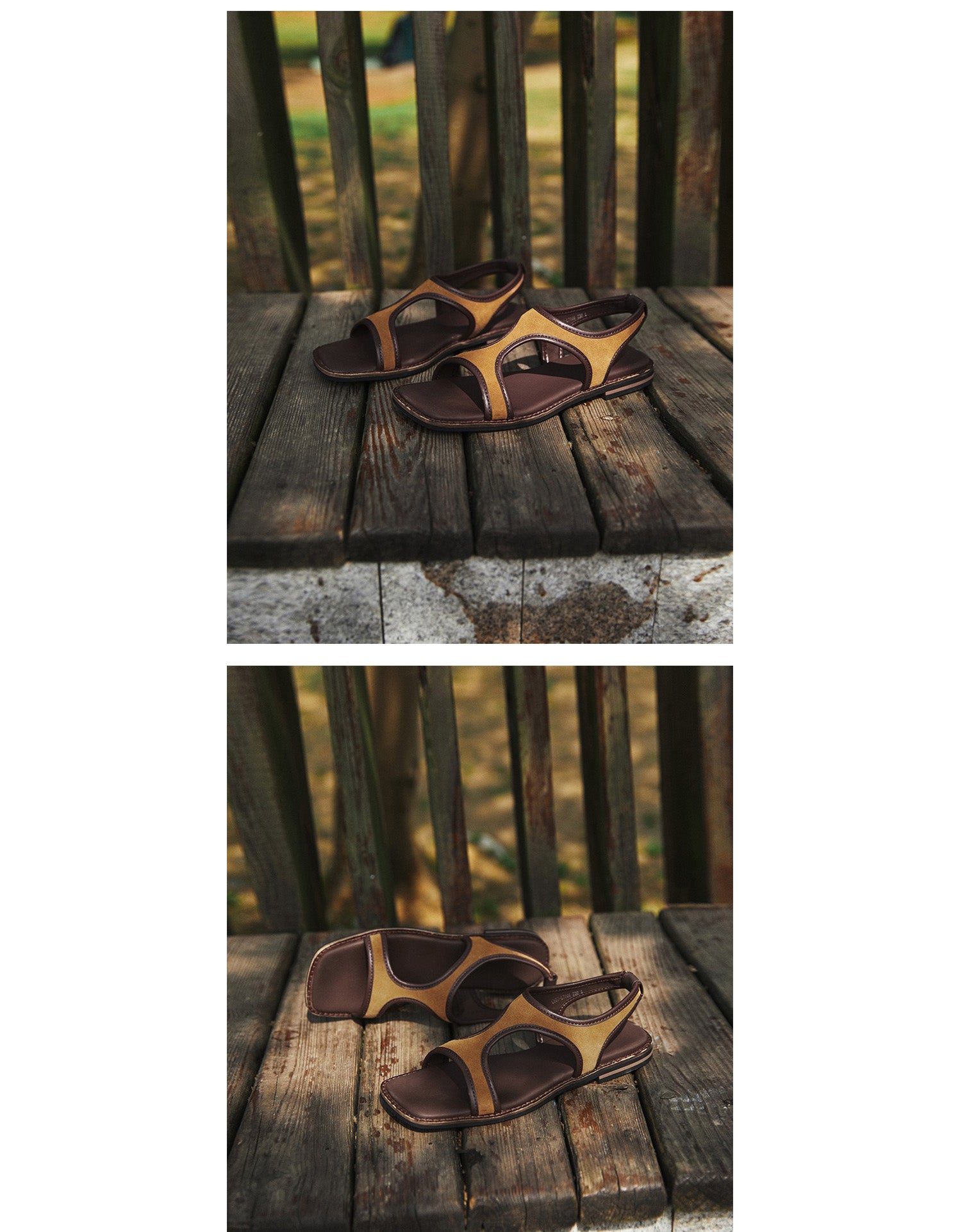 Leather Flat Summer Dress Sandals Slingback - Image 4