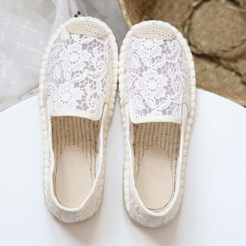 Alternative view of Summer Soft Bottom Comfortable Lace Flats