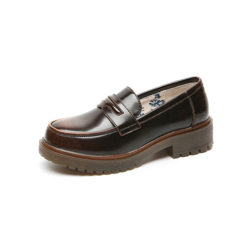 Spring Floral Insole Loafers Mary Jane Shoes