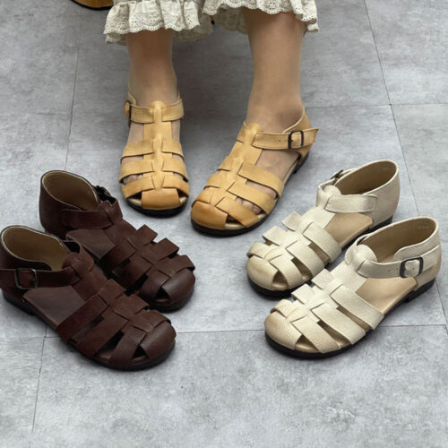 Alternative view of Summer Breathable Soft Leather Fisherman Sandals