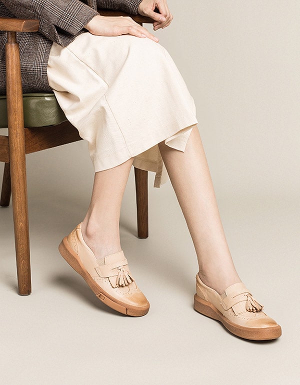 Handmade British Style Tassels Casual Loafers - Image 4