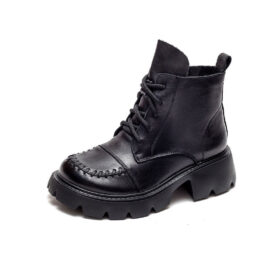 Winter Autumn Lace up Chunky Mary Janes Boots